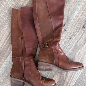 Lucky Brand Tan Over the Knee Boots